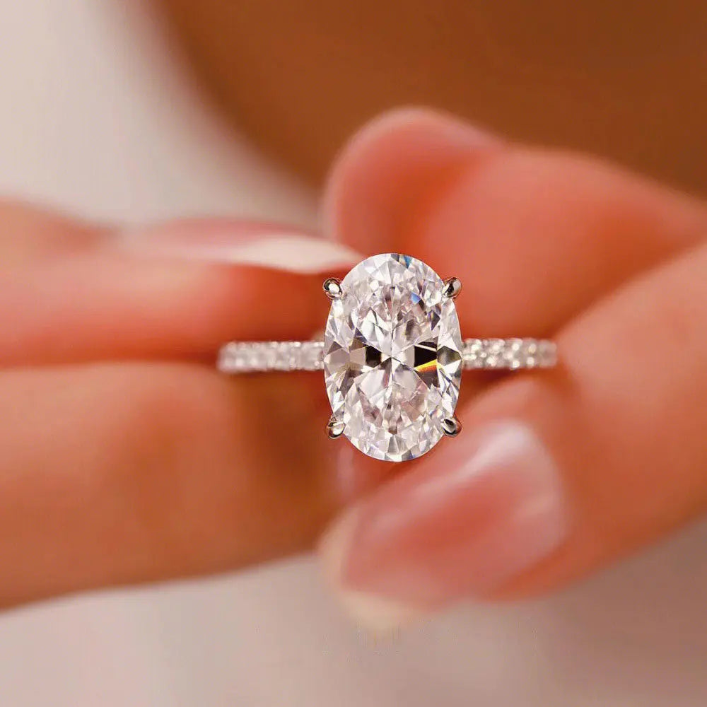 Oval Moissanite Ring