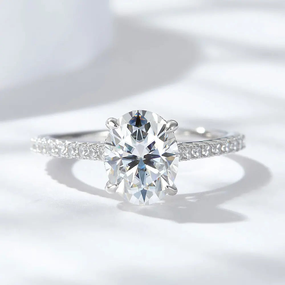 Oval Moissanite Ring