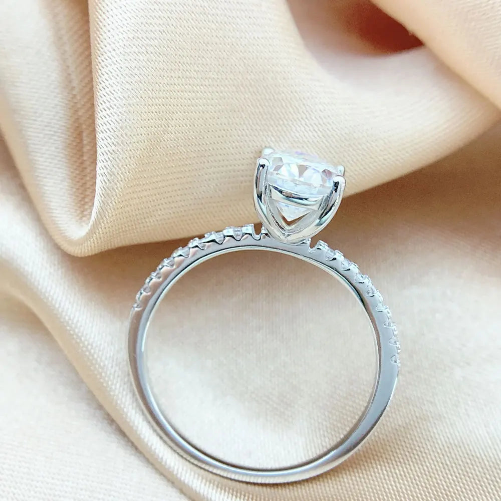 Oval Moissanite Ring