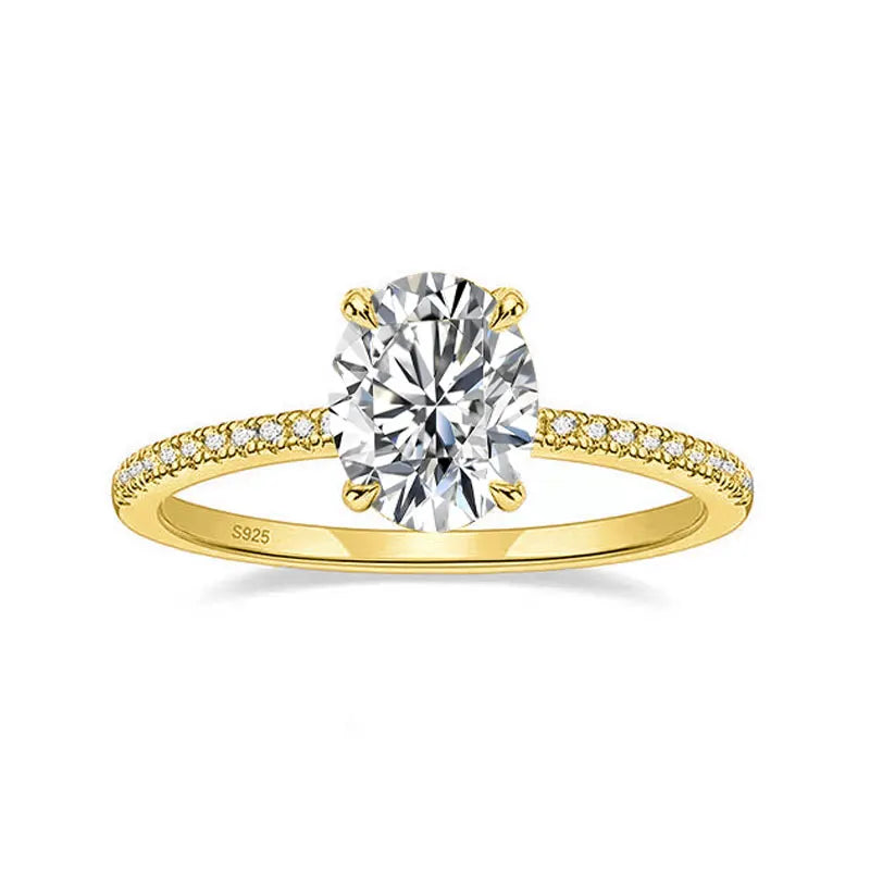 Oval Moissanite Ring
