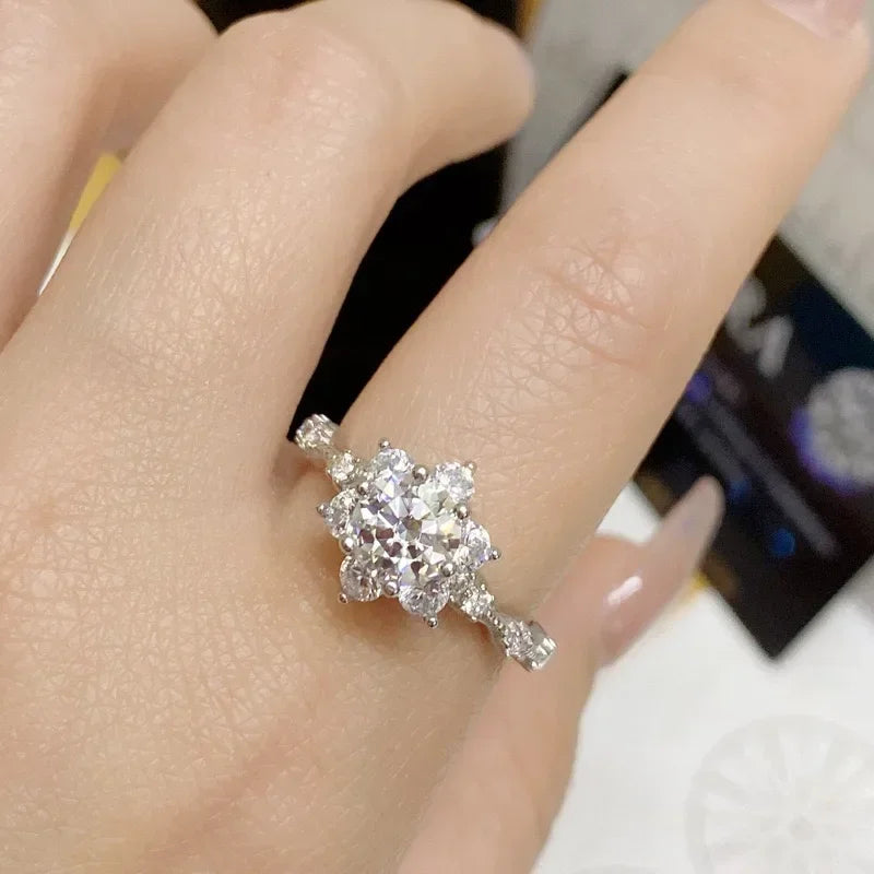 18K Gold 5ct Moissanite Ring