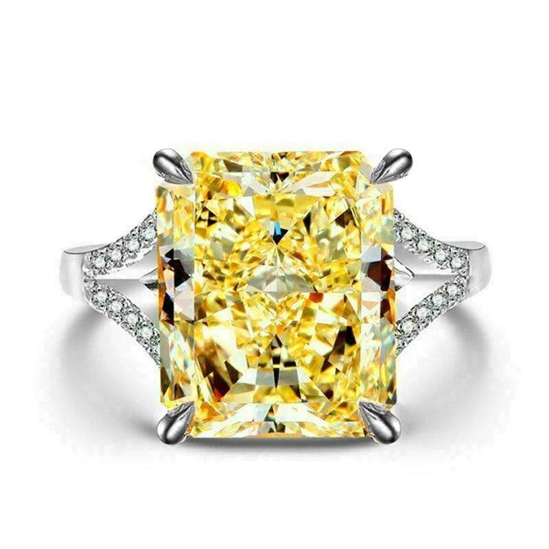 Yellow Zirconia Ring