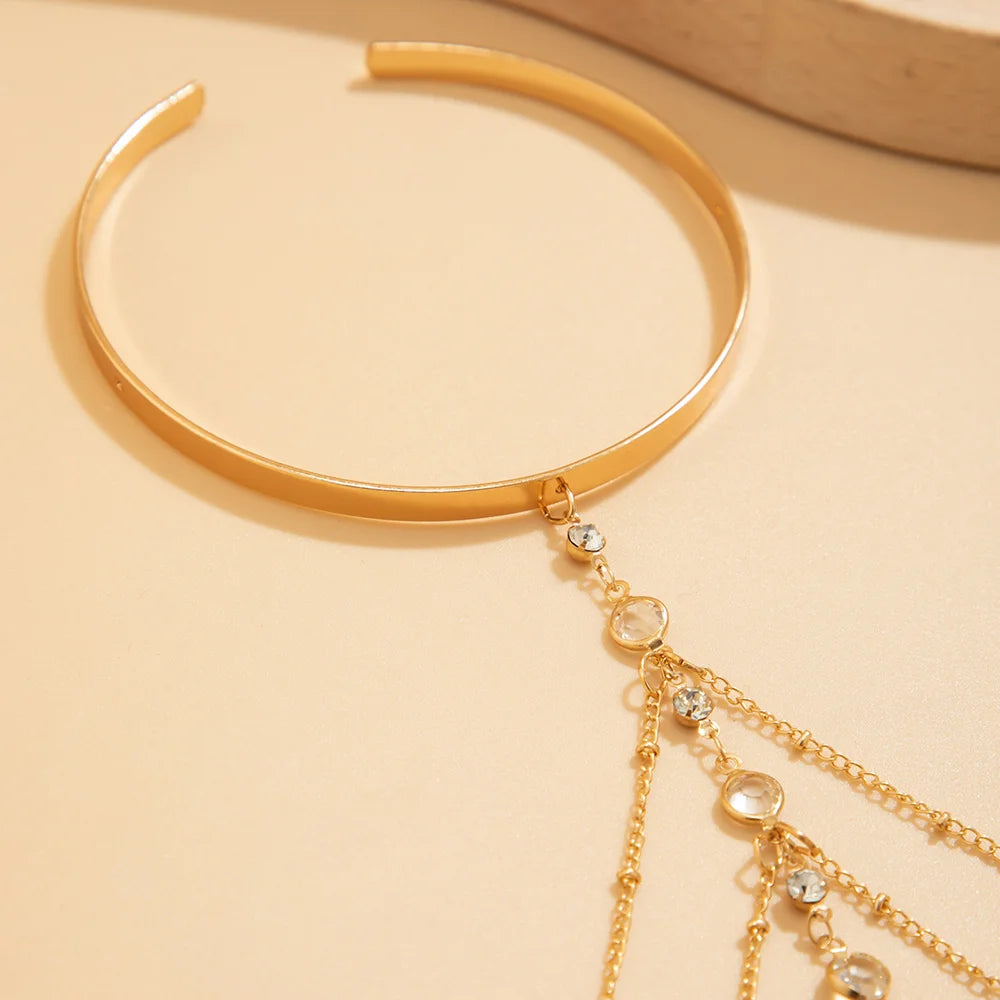 Rhinestone Tassel Armlet