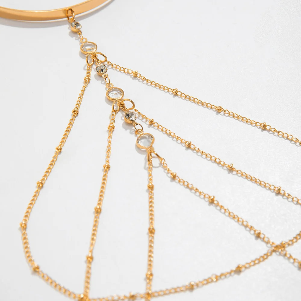 Rhinestone Tassel Armlet