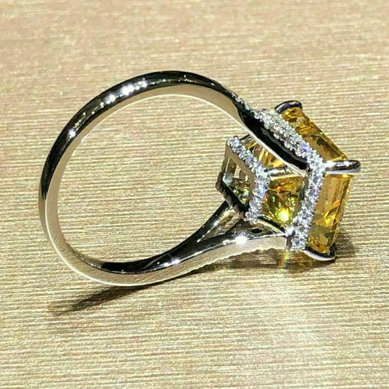 Yellow Zirconia Ring