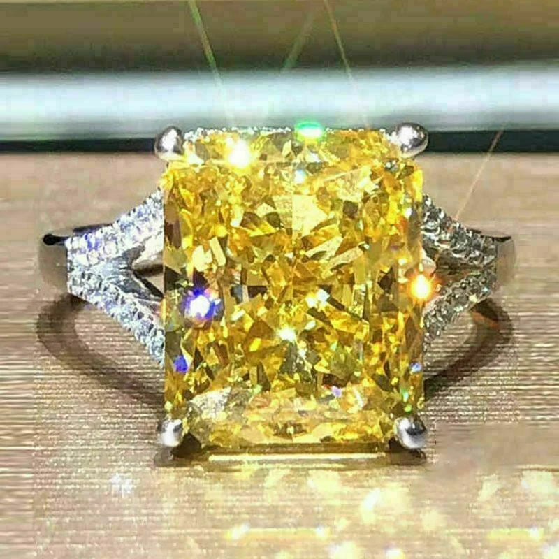 Yellow Zirconia Ring