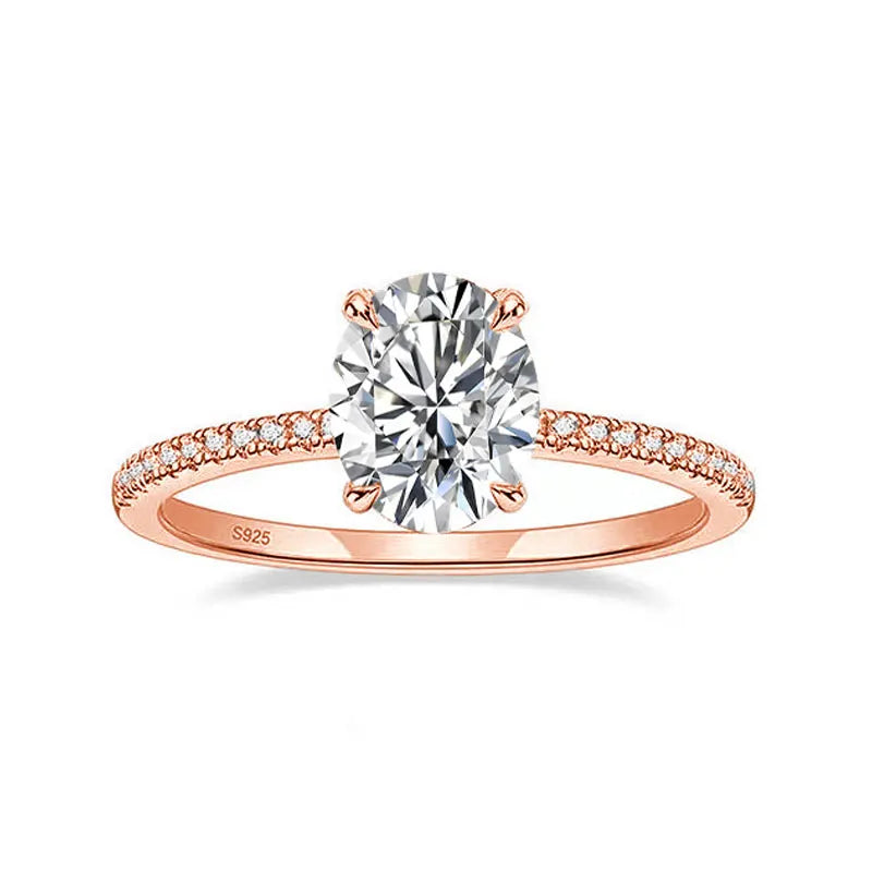 Oval Moissanite Ring