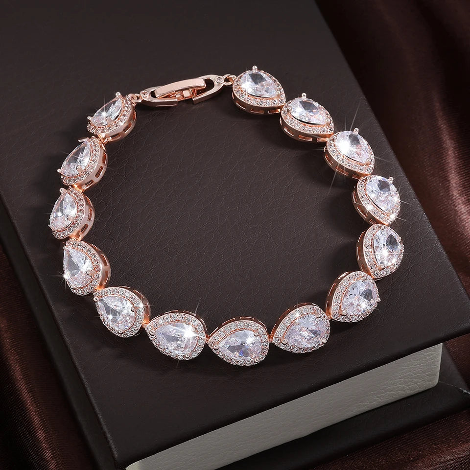 Water Drop CZ Bracelet