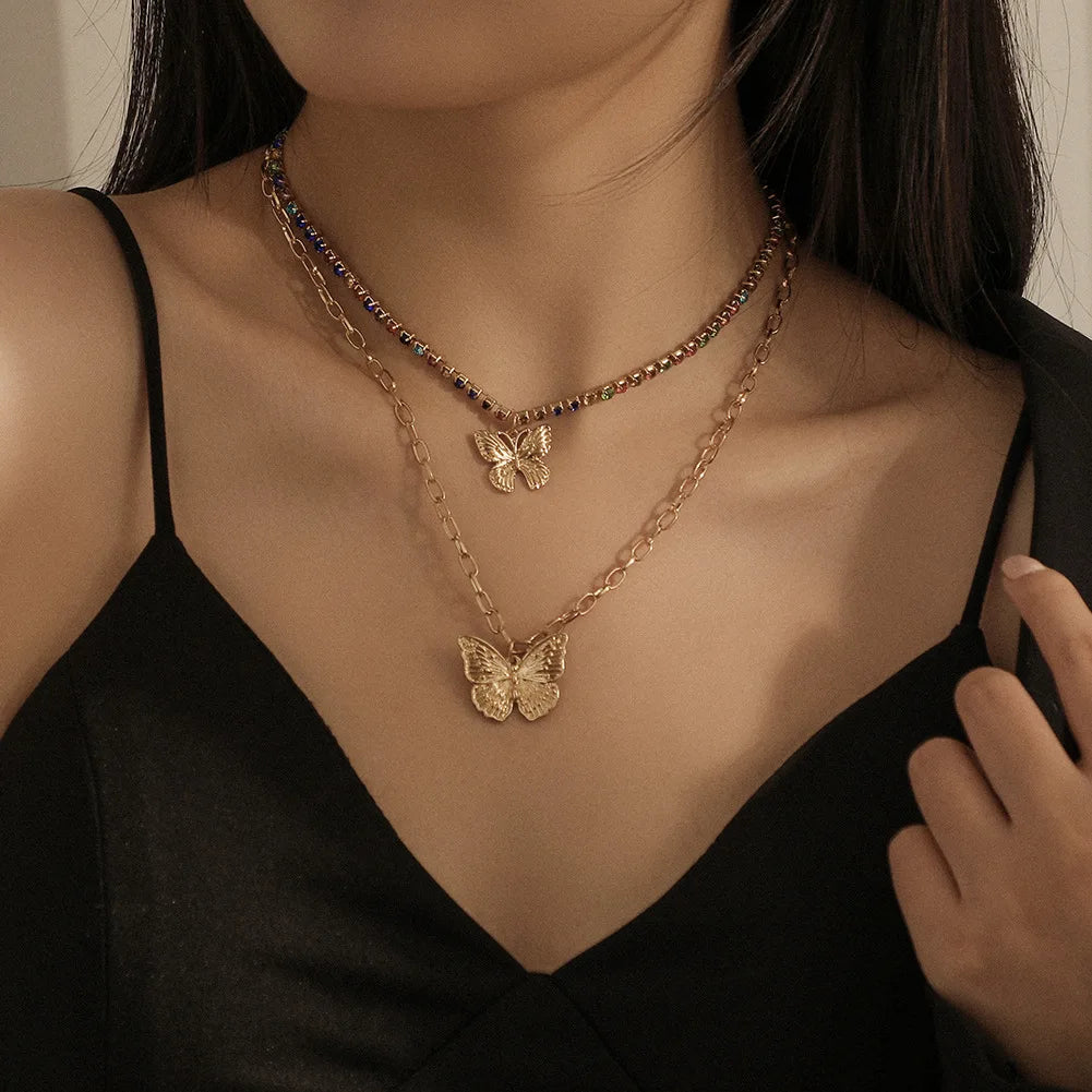 Butterfly Choker Necklace
