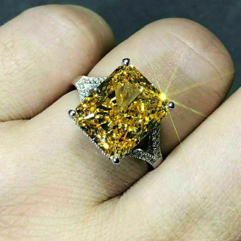 Yellow Zirconia Ring