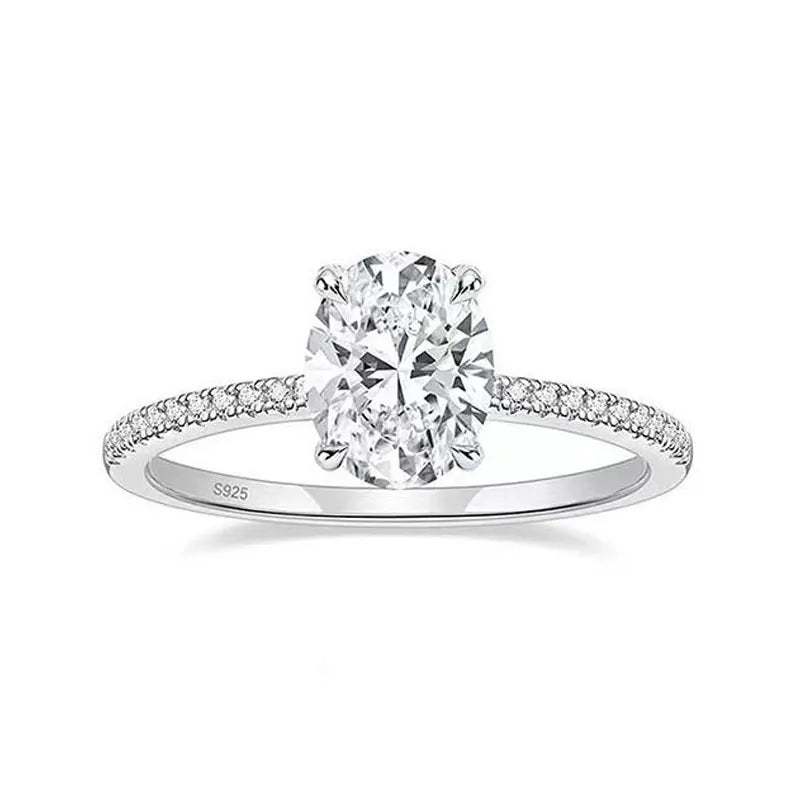 Oval Moissanite Ring