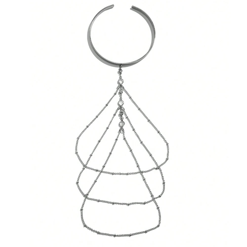 Rhinestone Tassel Armlet