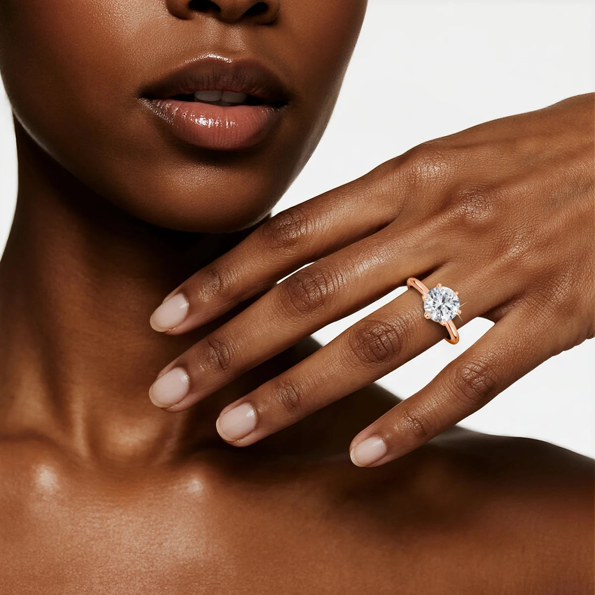 Szjinao 14k Gold Moissanite Ring