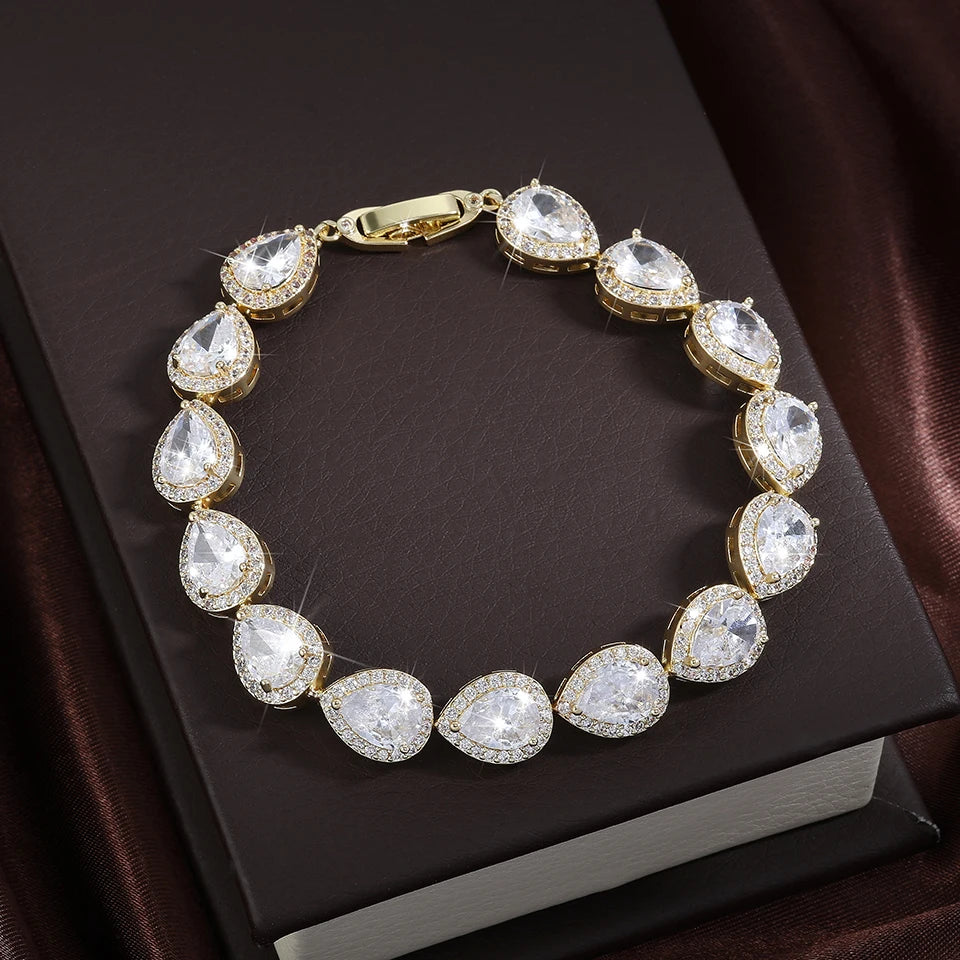 Water Drop CZ Bracelet