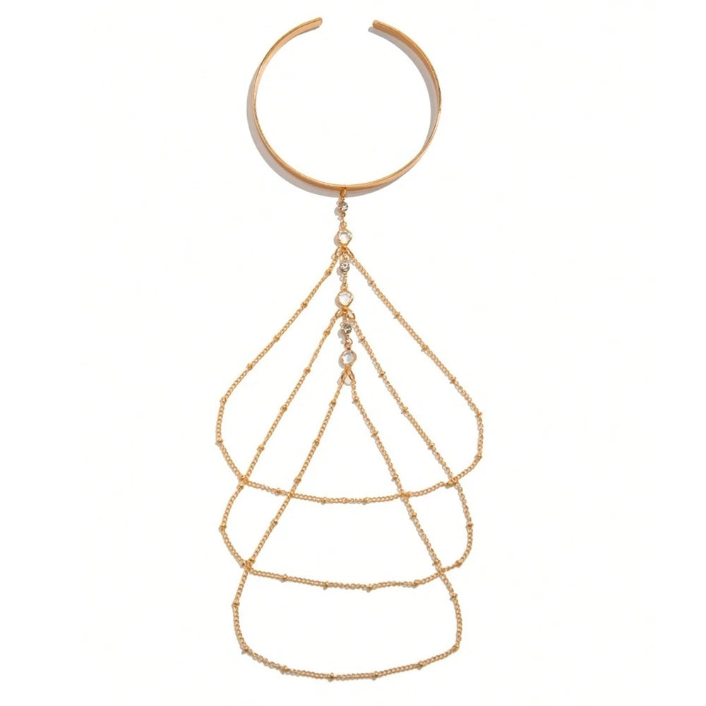 Rhinestone Tassel Armlet